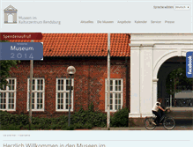 Tablet Screenshot of museen-rendsburg.de